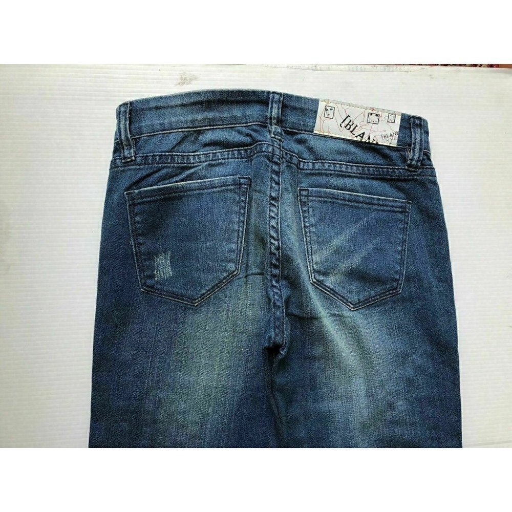 Blank NYC Women's Blue Denim Distressed Studded Skinny Jeans Size 26 NWOT - Picture 8 of 10